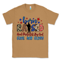 Toasted Coconut born raised and protected by god guns and glory Classic Tee - JahusDesignShop