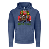 Merry Christmas Truck Vintage Hoodie | Teevron