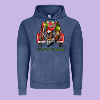 Merry Christmas Truck Vintage Hoodie Designed By Ranaportraitstore