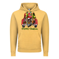 Vintage Mustard merry christmas truck Vintage Hoodie - RanaPortraitStore