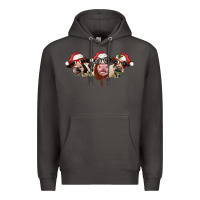 Smoke christmas holstein cows Premium Hoodie - LillyAllenDesigns