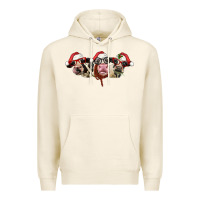 Christmas Holstein Cows Premium Hoodie | Teevron