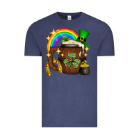 Vintage Denim st. patricks day barrel beer Vintage Tee - Neo Western