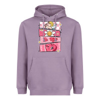 Lavender trendy valentines day retro characters Heavyweight Hoodie - MaliasSmallBusiness