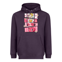 Plum trendy valentines day retro characters Heavyweight Hoodie - MaliasSmallBusiness