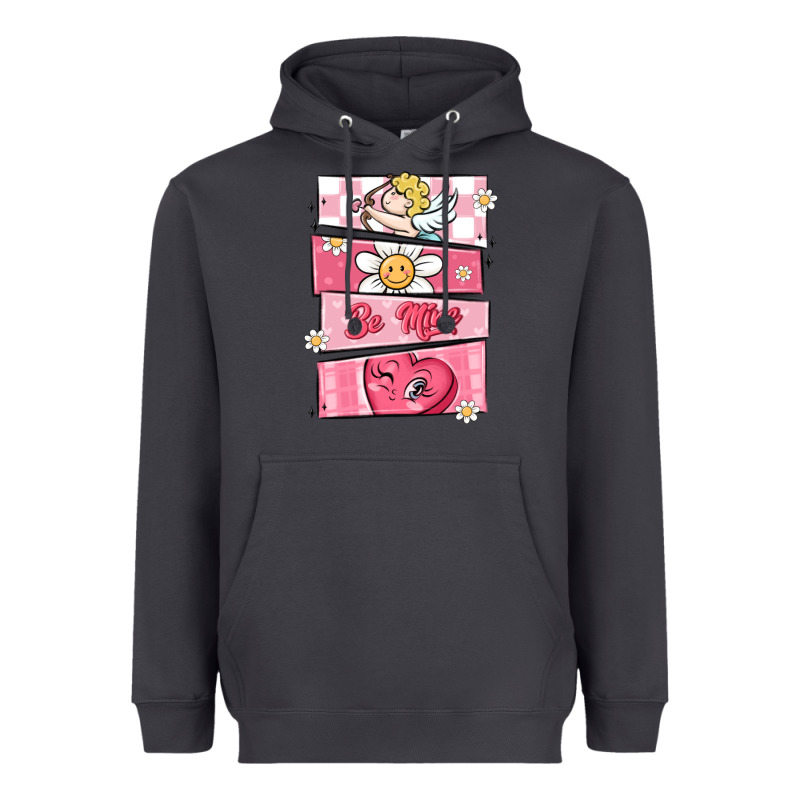 Trendy Valentines Day Retro Characters Heavyweight Hoodie by MaliasSmallBusiness | Teevron