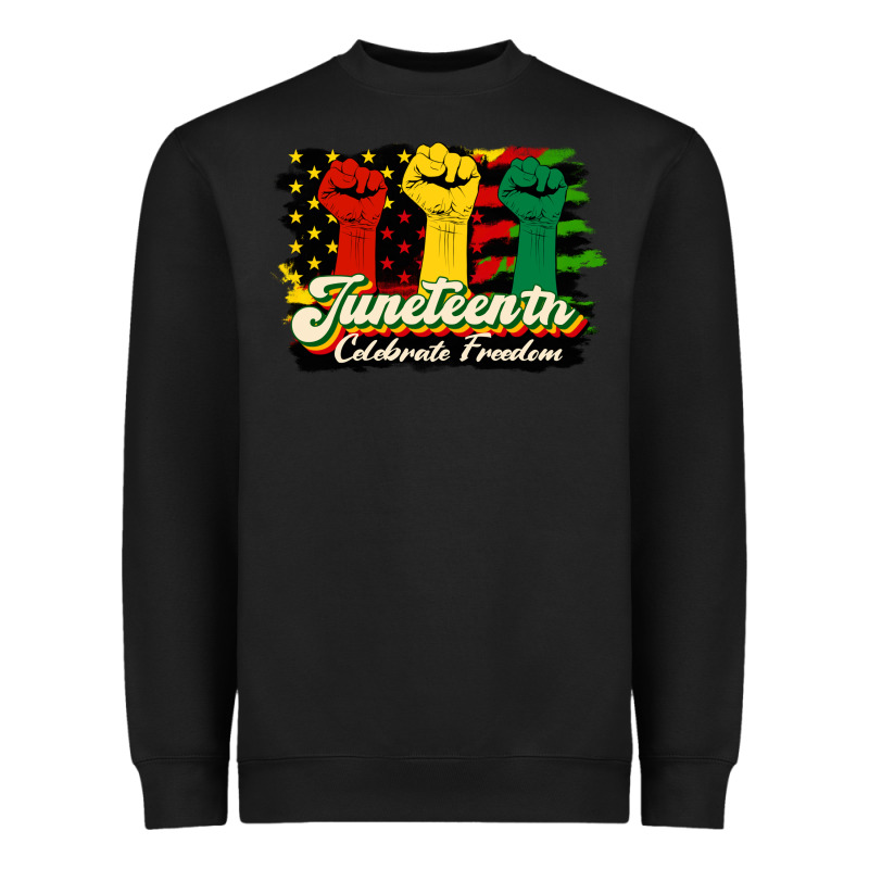 Juneteenth Celebrate Freedom Heavyweight Sweatshirt by HRA Design Shop | Teevron