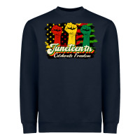 Navy juneteenth celebrate freedom Heavyweight Sweatshirt - HRA Design Shop