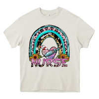 Cream nurse rainbow Heavy Core Tee - SublimationCraftShop