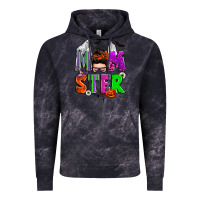 Cloud Black halloween momster messy bun Vintage Hoodie - Zillion Design Studio