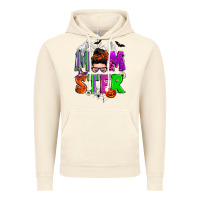 Vintage Artic halloween momster messy bun Vintage Hoodie - Zillion Design Studio