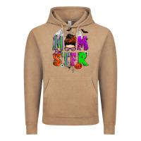Vintage Coffee halloween momster messy bun Vintage Hoodie - Zillion Design Studio