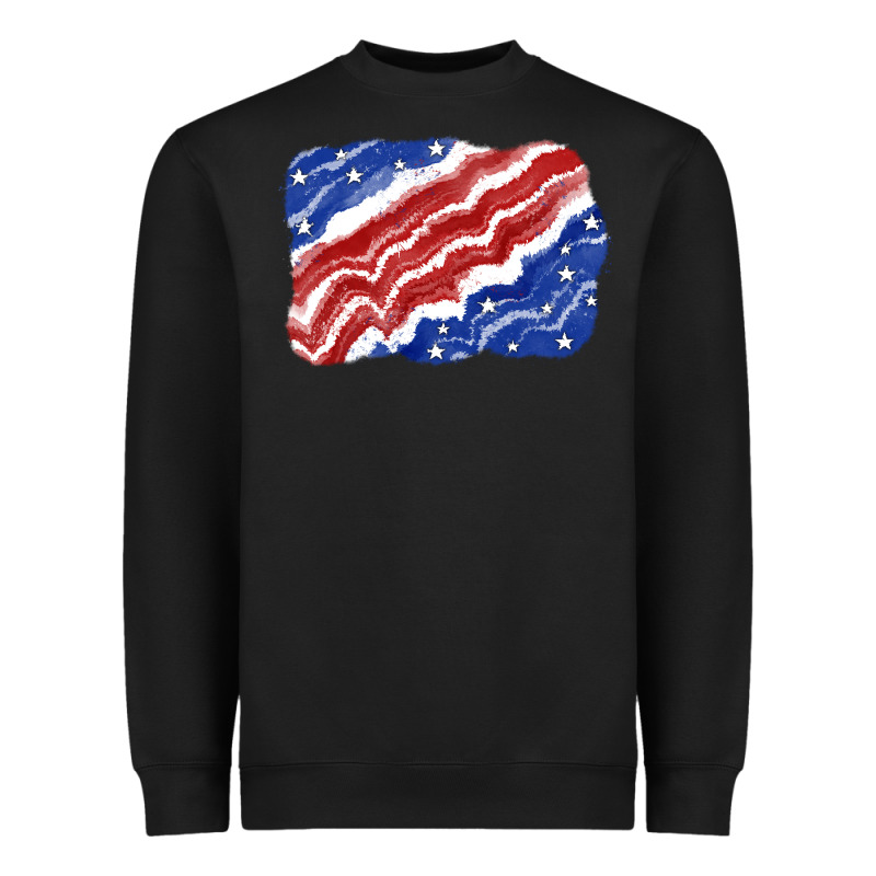 Patriotic Tie Dye Background 4th Of July Heavyweight Sweatshirt by CowGirlArtShop | Teevron