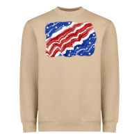 Mushroom Patriotic tie dye background 4th of july Heavyweight Sweatshirt - CowGirlArtShop