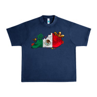 Navy mexica kentucky Urban Heavy Tee - CowhideDigitalArt