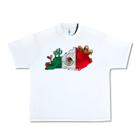 White mexica kentucky Urban Heavy Tee - CowhideDigitalArt