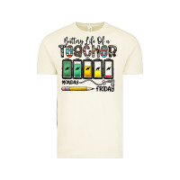 Vintage Arctic battery life of a teacher monday friday Vintage Tee - CowhideDigitalArt