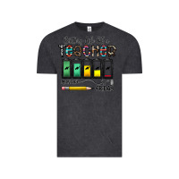 Vintage Black battery life of a teacher monday friday Vintage Tee - CowhideDigitalArt