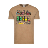 Vintage Coffee battery life of a teacher monday friday Vintage Tee - CowhideDigitalArt
