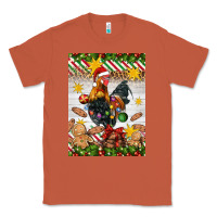 Copper Christmas rooster Classic Tee - Artiststas