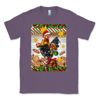 Lavender Christmas rooster Classic Tee - Artiststas