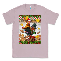 Lilac Christmas rooster Classic Tee - Artiststas