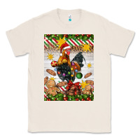 Natural Christmas rooster Classic Tee - Artiststas