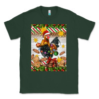 Sports Green Christmas rooster Classic Tee - Artiststas