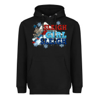 Black winter sleigh girl sleigh Heavyweight Hoodie - NancyCooperArtShop