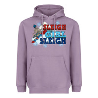 Lavender winter sleigh girl sleigh Heavyweight Hoodie - NancyCooperArtShop