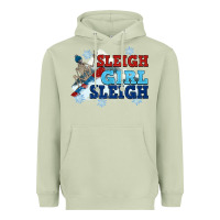 Matcha winter sleigh girl sleigh Heavyweight Hoodie - NancyCooperArtShop