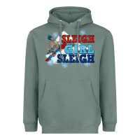 Sage winter sleigh girl sleigh Heavyweight Hoodie - NancyCooperArtShop