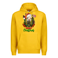 Lemon merry christmas alpaca face Premium Hoodie - LillyAllenDesigns