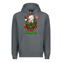Rock merry christmas alpaca face Premium Hoodie - LillyAllenDesigns