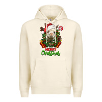 Tofu merry christmas alpaca face Premium Hoodie - LillyAllenDesigns