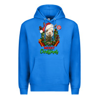 True Royal merry christmas alpaca face Premium Hoodie - LillyAllenDesigns