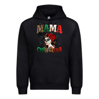 Black La Mama Mas Chingona Urban Hoodie - texasbilliewilder