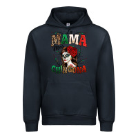 Navy La Mama Mas Chingona Urban Hoodie - texasbilliewilder