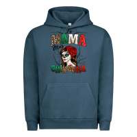 Pigment Midnight Navy La Mama Mas Chingona Urban Hoodie - texasbilliewilder