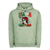 Pigment Oil Green La Mama Mas Chingona Urban Hoodie - texasbilliewilder