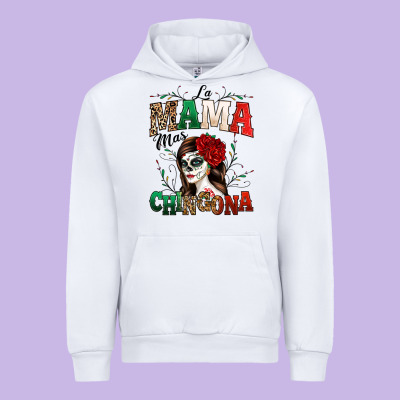 La Mama Mas Chingona Urban Hoodie Designed By Texasbilliewilder