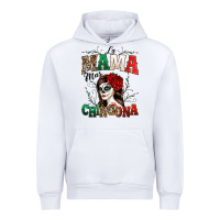 White La Mama Mas Chingona Urban Hoodie - texasbilliewilder