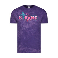 Cloud Purple strong with cross ribbon Vintage Tee - HRA Design Shop