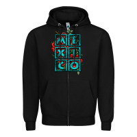 Black mexico with roses Zipper Hoodie - Jasminsmagicworld
