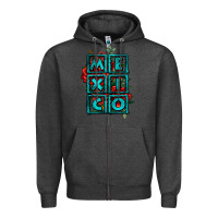 Charcoal Heather mexico with roses Zipper Hoodie - Jasminsmagicworld