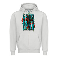 Dove Grey mexico with roses Zipper Hoodie - Jasminsmagicworld