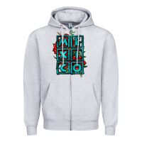 Heather Grey mexico with roses Zipper Hoodie - Jasminsmagicworld