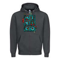 Smoke mexico with roses Zipper Hoodie - Jasminsmagicworld