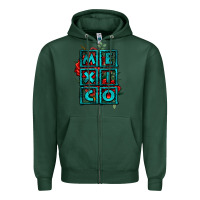 Sports Green mexico with roses Zipper Hoodie - Jasminsmagicworld