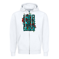 White mexico with roses Zipper Hoodie - Jasminsmagicworld